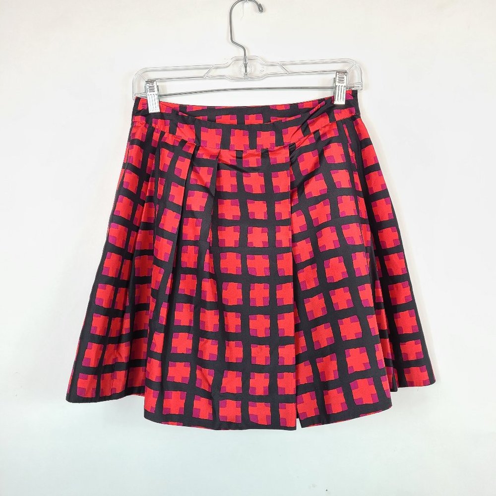 Marc by Marc Jacobs Square Winterberry Silk Skirt - Size 2